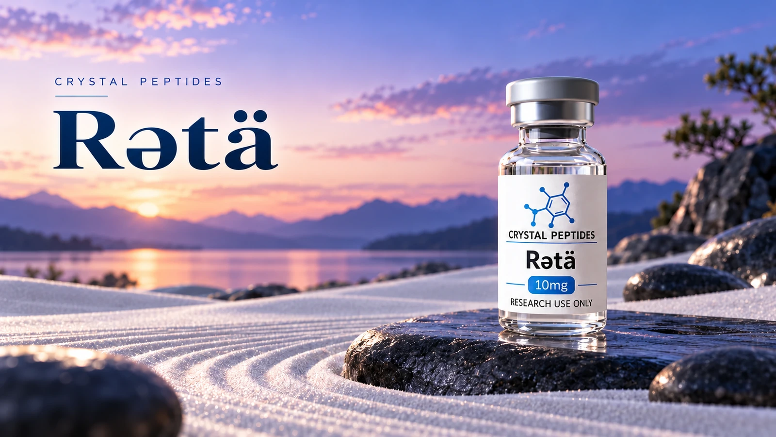 Szerkesztőségi termékillusztráció: Rətä — Crystal Peptides.